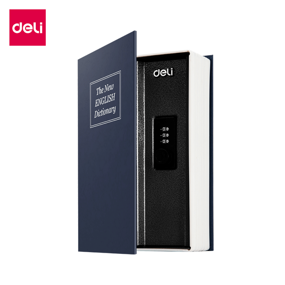 เซฟสมุด เซฟหนังสือ DELI ET647-BL-01 ปลดล็อคด้วยรหัส_7